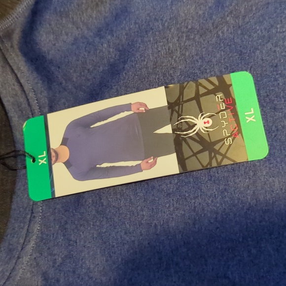 Mens Spyder active stretch ski sweater long sleeve pullover size XL NWT - Picture 2 of 4